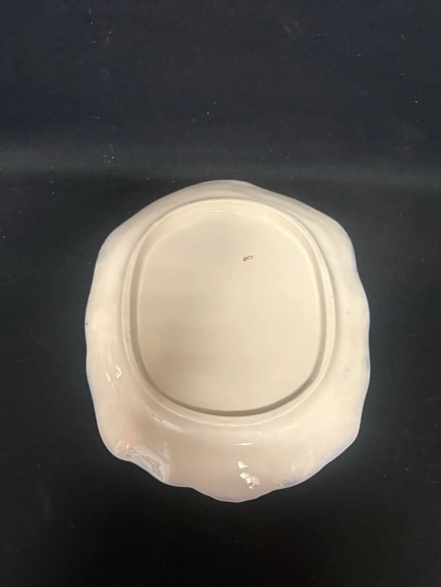 Flow Blue Covered Cheese Dish - 4