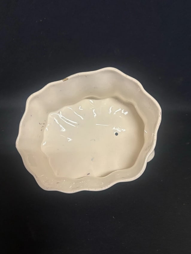 Flow Blue Covered Cheese Dish - 8