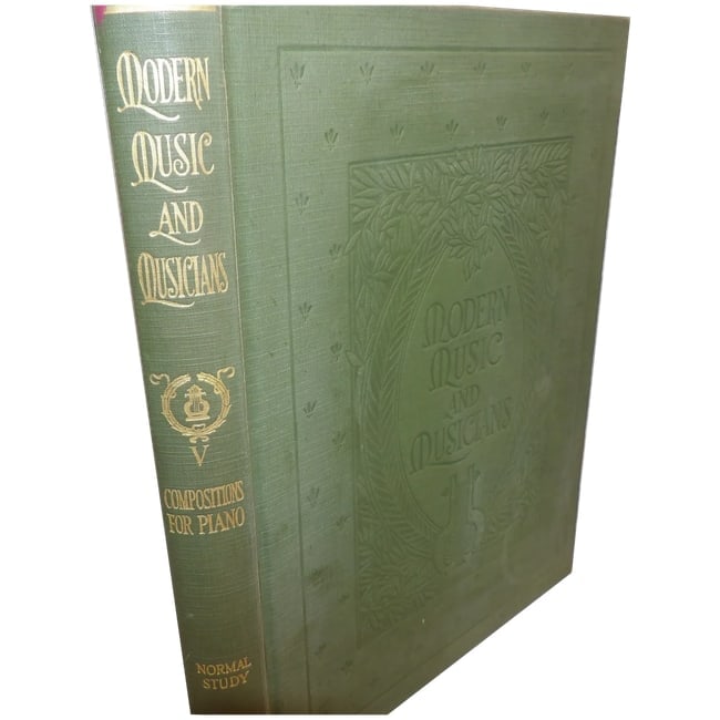 Modern Music and Musicians Piano Compositions Volume V The University Society Inc. 1918: This Modern Music and Musicians Piano Compositions Volume V The University Society Inc. 1918 is signed by Charles Dennee who's picture is in the front of the book. The book is tight and no-lose