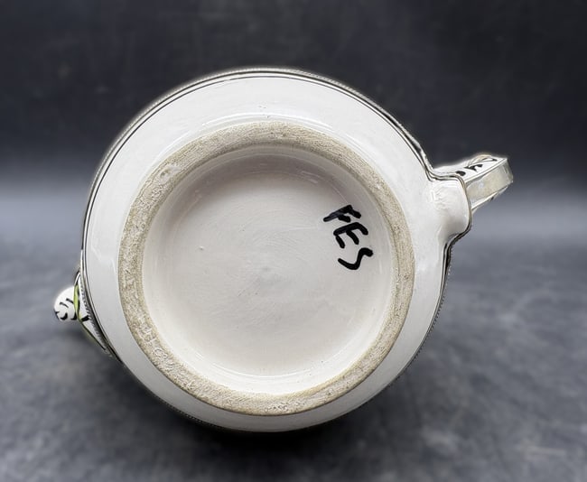 Moroccan Ceramic Teapot with Silver Nickel Inlays - 7