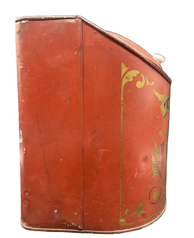 Antique CD Kenny Country General Store Tea Tin Bin Beautiful Graphics Baltimore MD - 6