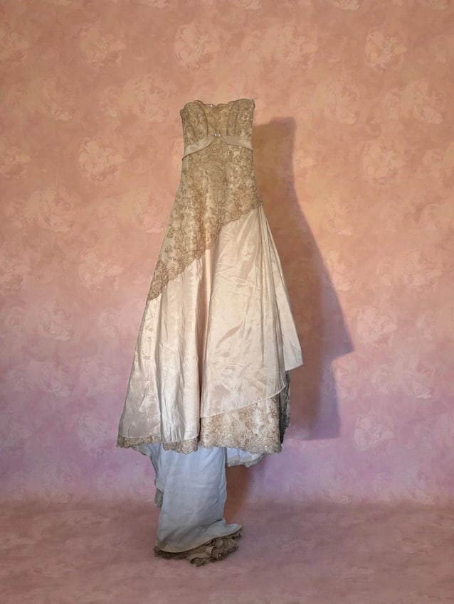 Maggie Sottero White Strapless Beaded Corset Haute Couture Dress Size 2 (1 of 8)
