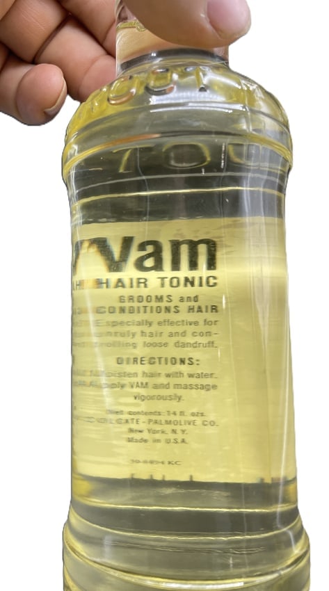 Barber Shop Bottle Wildroot VAM Hair Tonic Barber Bottle ~ Colgate Palmolive - 6