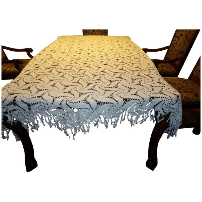 Vintage 1970's Hand Cochet Tablecloth/Bedspread (1 of 6)