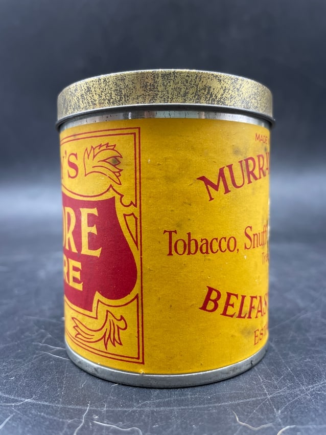 VINTAGE MURRAYS ERINMORE FLAKE TOBACCO TIN CIGARETTE SNUFF RARE EARLY 2 OZ CAN - 3