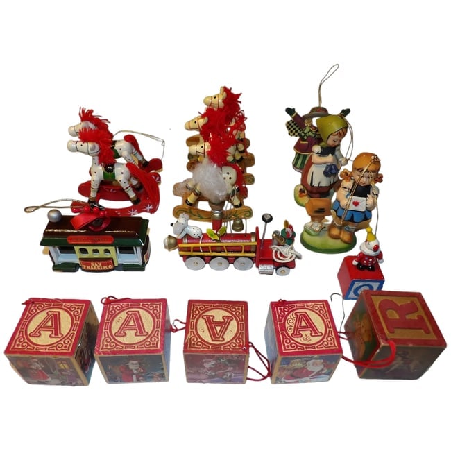 Collection of 1990's Christmas Ornaments (1 of 6)