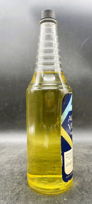 Vintage Aqua Velva Hair Tonic Bottle Full Professional Barber Shop Display - 6