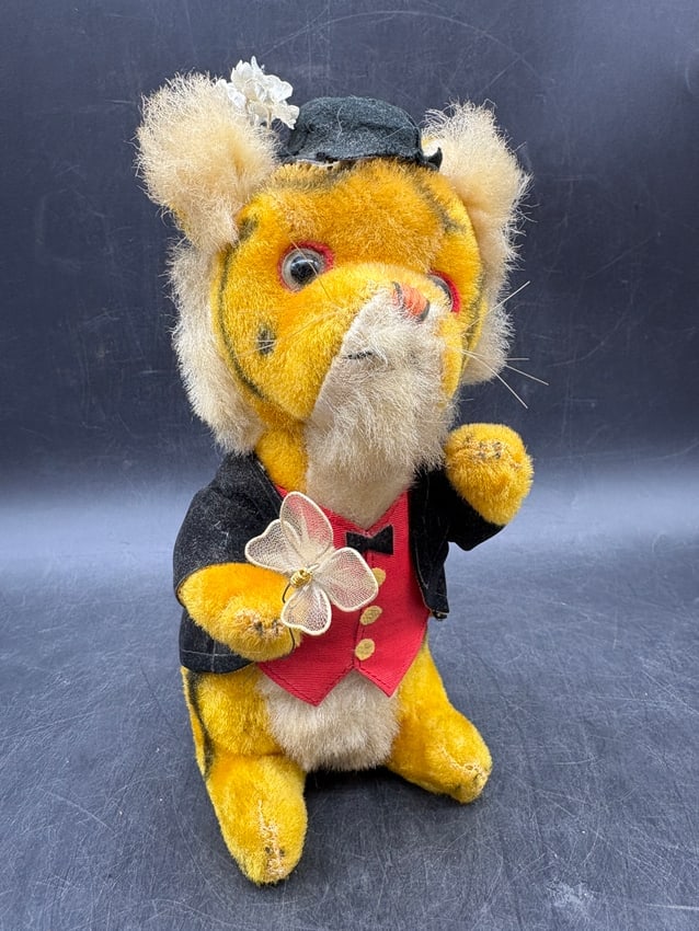 Vintage 1950's Gunderful Creations Tiger Plush Made in Japan Gund - 2