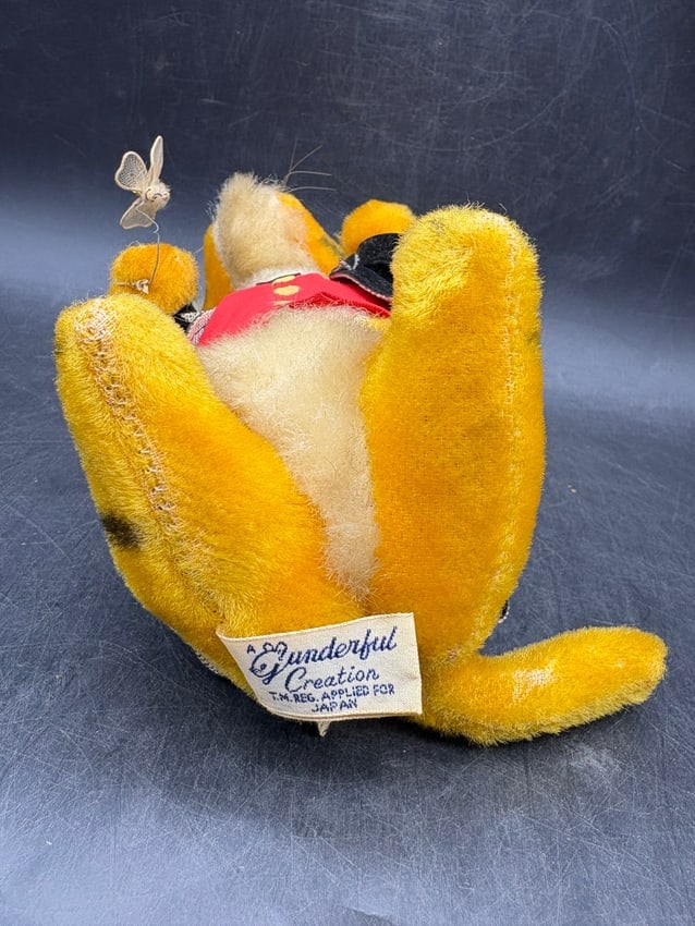 Vintage 1950's Gunderful Creations Tiger Plush Made in Japan Gund - 6