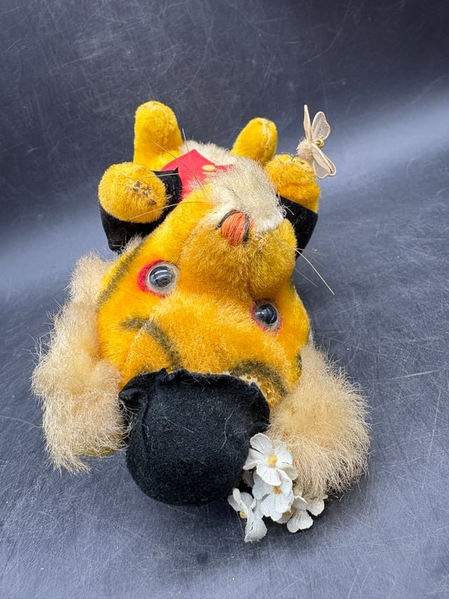 Vintage 1950's Gunderful Creations Tiger Plush Made in Japan Gund - 8
