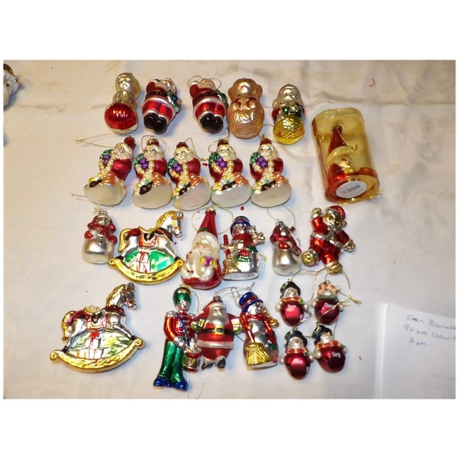 Collection of Blown Glass Ornaments & Jingle Bells - 2