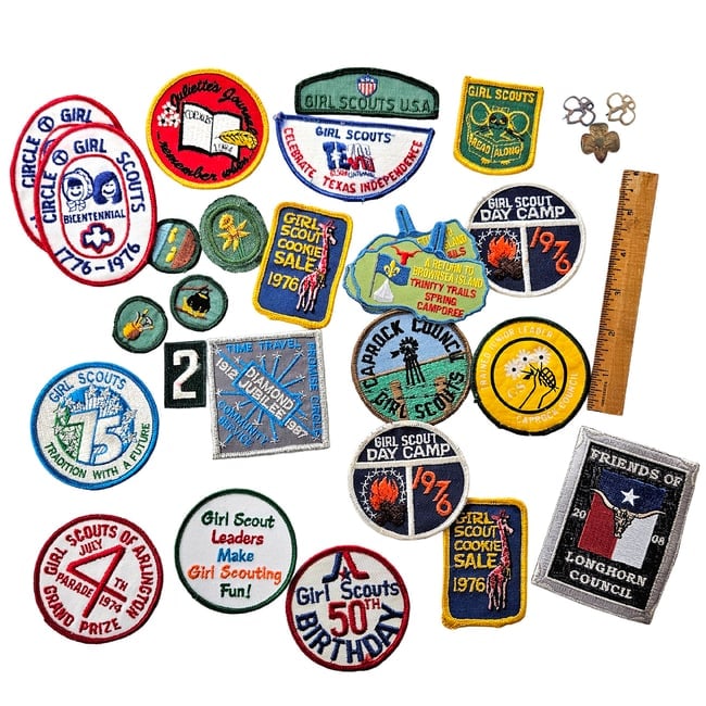 Vintage Collection of Girl Scout Patches and Badges circa 1970's. (1 of 6)