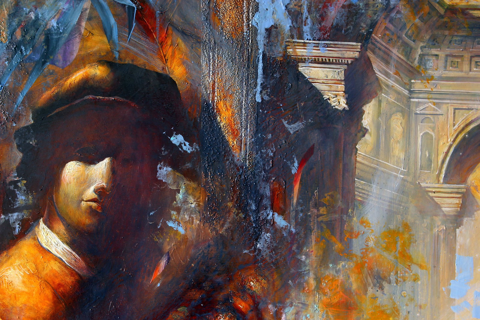 Oil painting Two in a classic interior Alexander Dobrodiy - 2