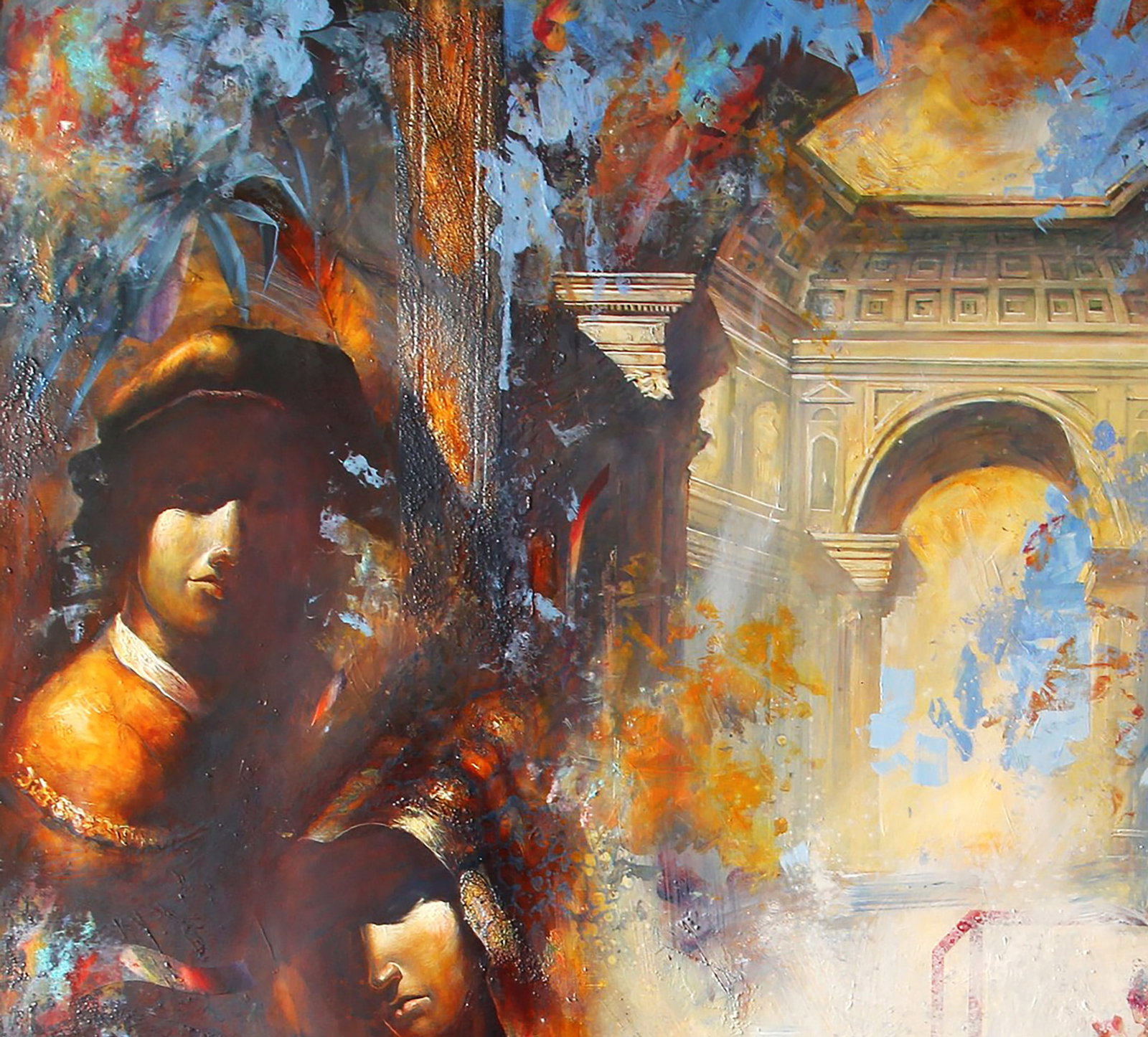 Oil painting Two in a classic interior Alexander Dobrodiy - 3