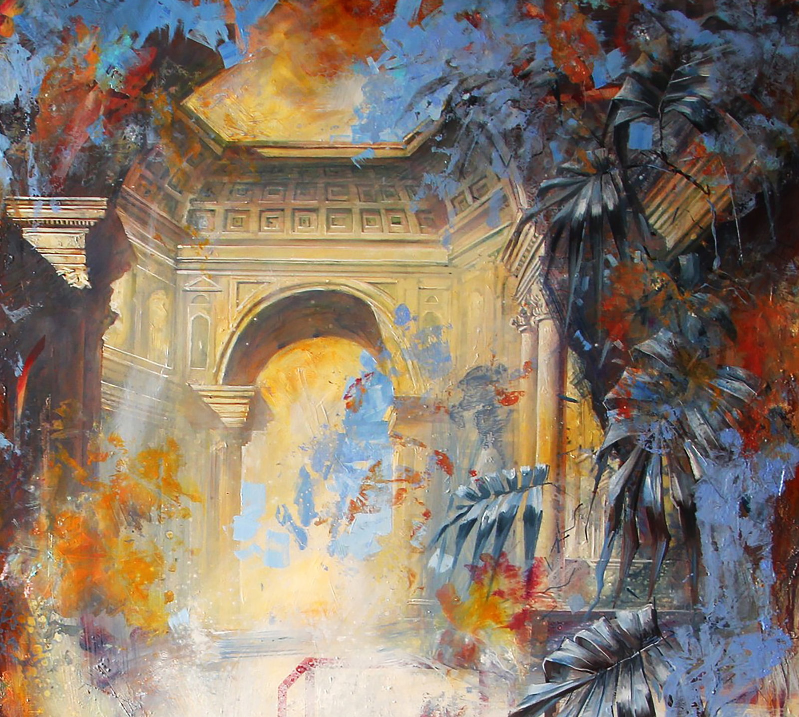 Oil painting Two in a classic interior Alexander Dobrodiy - 4