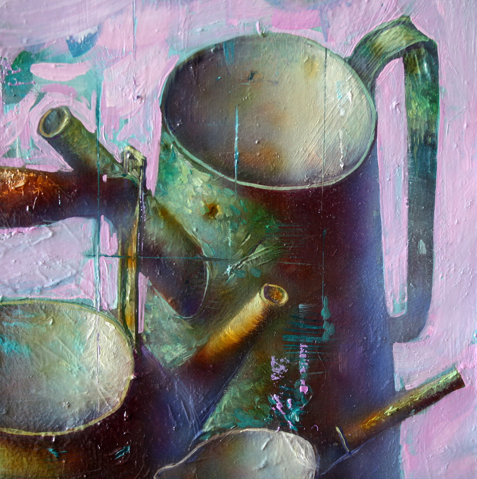 Oil painting Green still life Alexander Dobrodiy - 3
