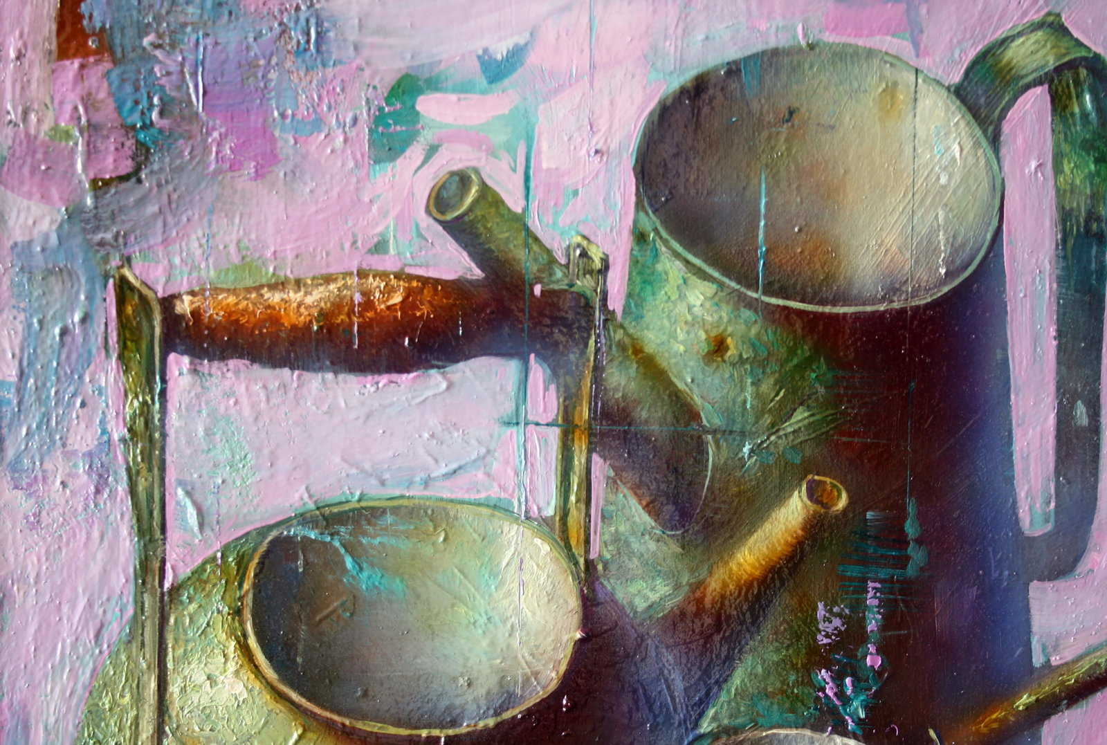 Oil painting Green still life Alexander Dobrodiy - 4