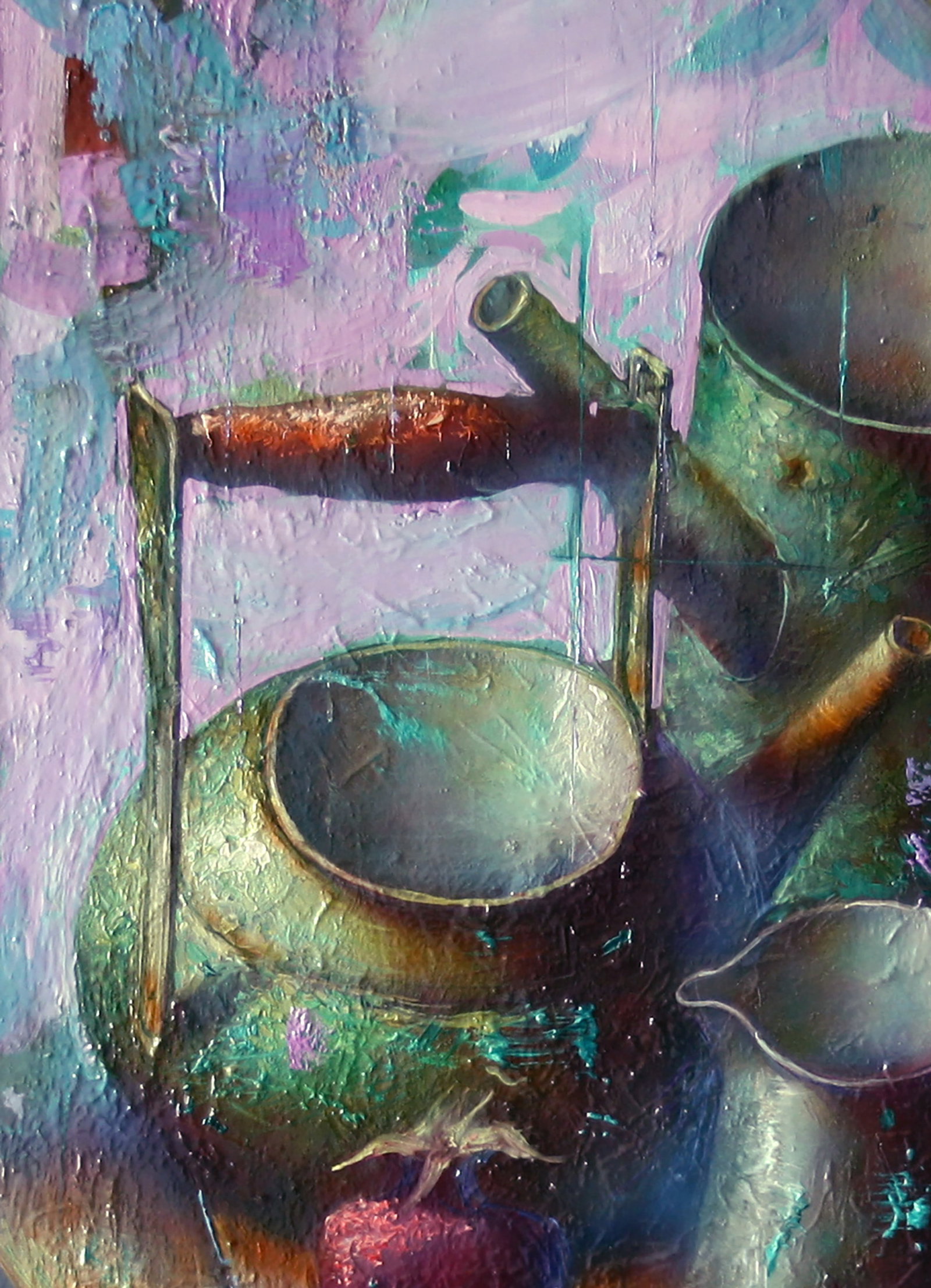 Oil painting Green still life Alexander Dobrodiy - 5