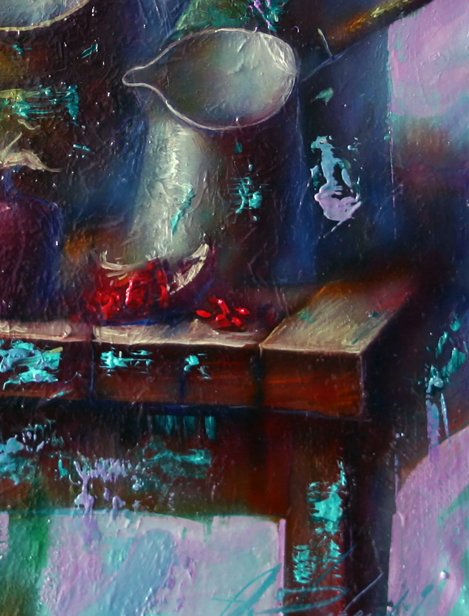 Oil painting Green still life Alexander Dobrodiy - 8