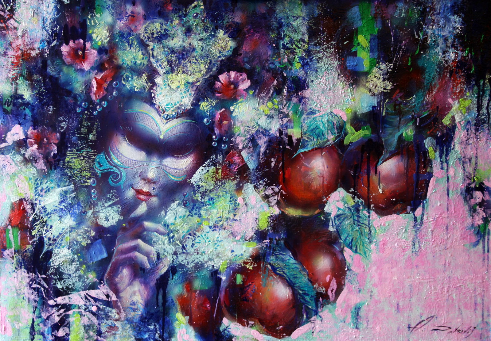 Oil painting Summer night Alexander Dobrodiy (1 of 4)