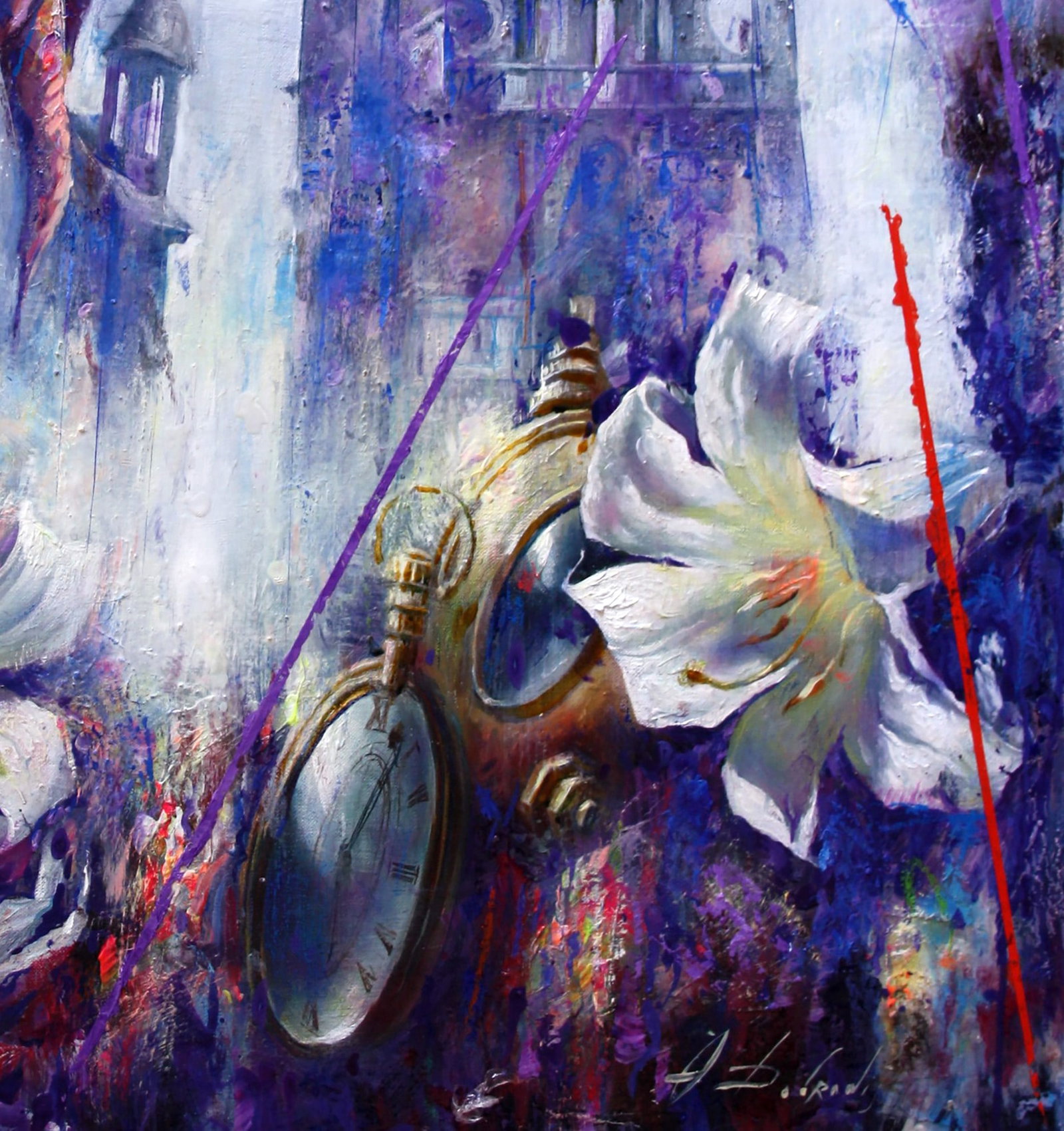 Oil painting Tales of the Old Town Alexander Dobrodiy - 6