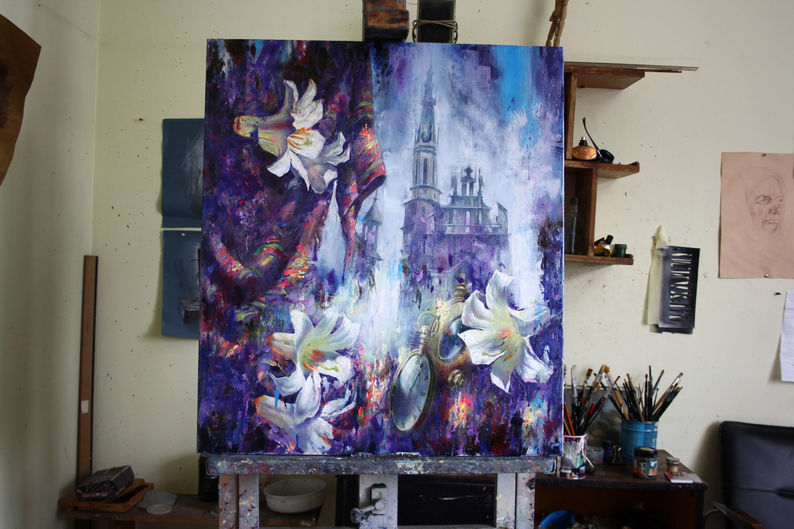 Oil painting Tales of the Old Town Alexander Dobrodiy - 7