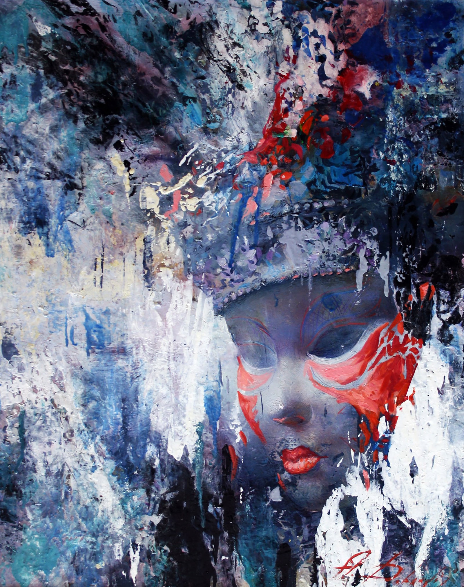 Oil painting Carnival Alexander Dobrodiy: Title: Oil painting Carnival Alexander Dobrodiy Description: 21DOBROD Painter: Alexander Dobrodiy Size: 40x50 cm/15.74x19.68 inches Components: oil, canvas Original painting CONDITION: excellent