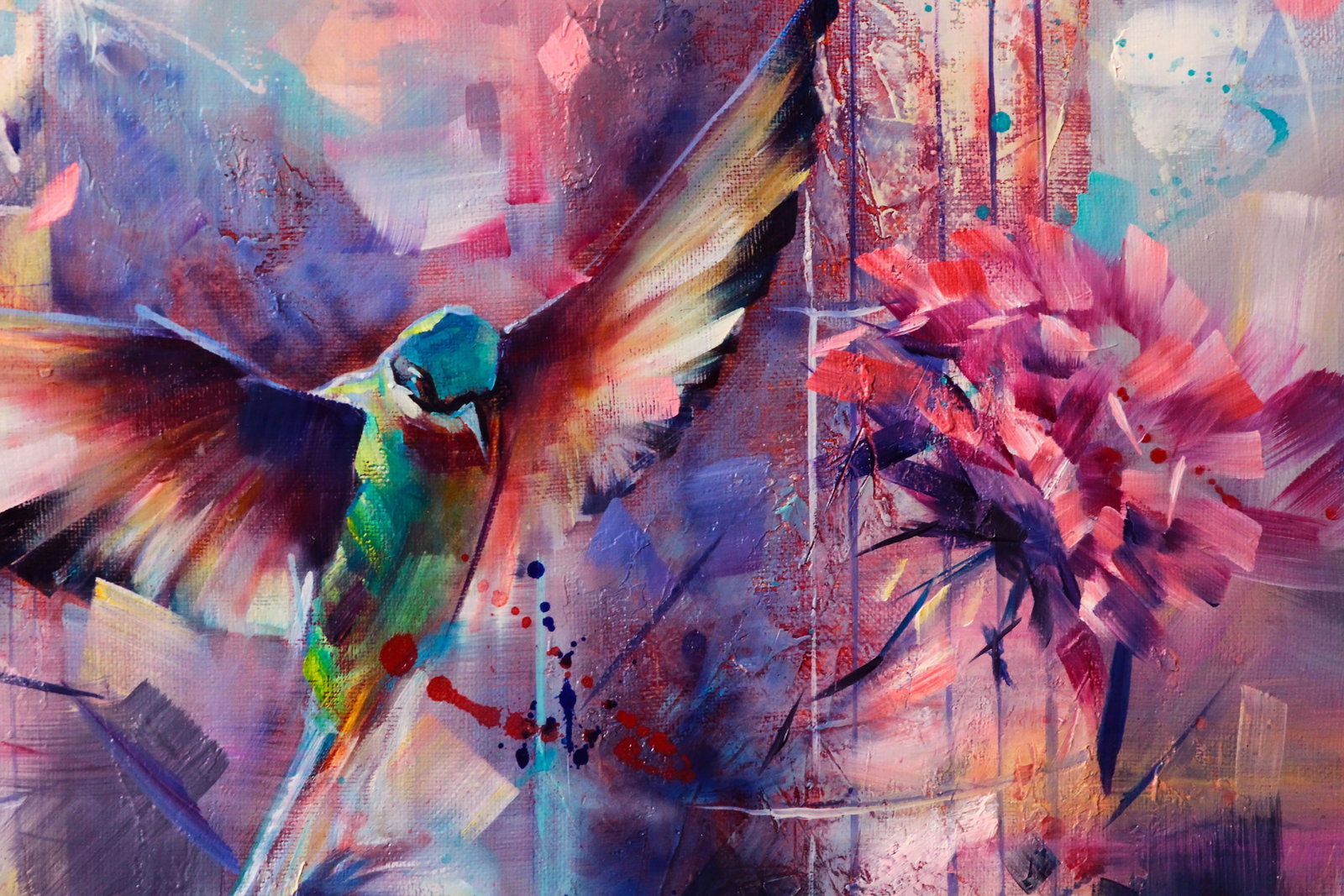 Oil painting Bluebirds Alexander Dobrodiy - 2