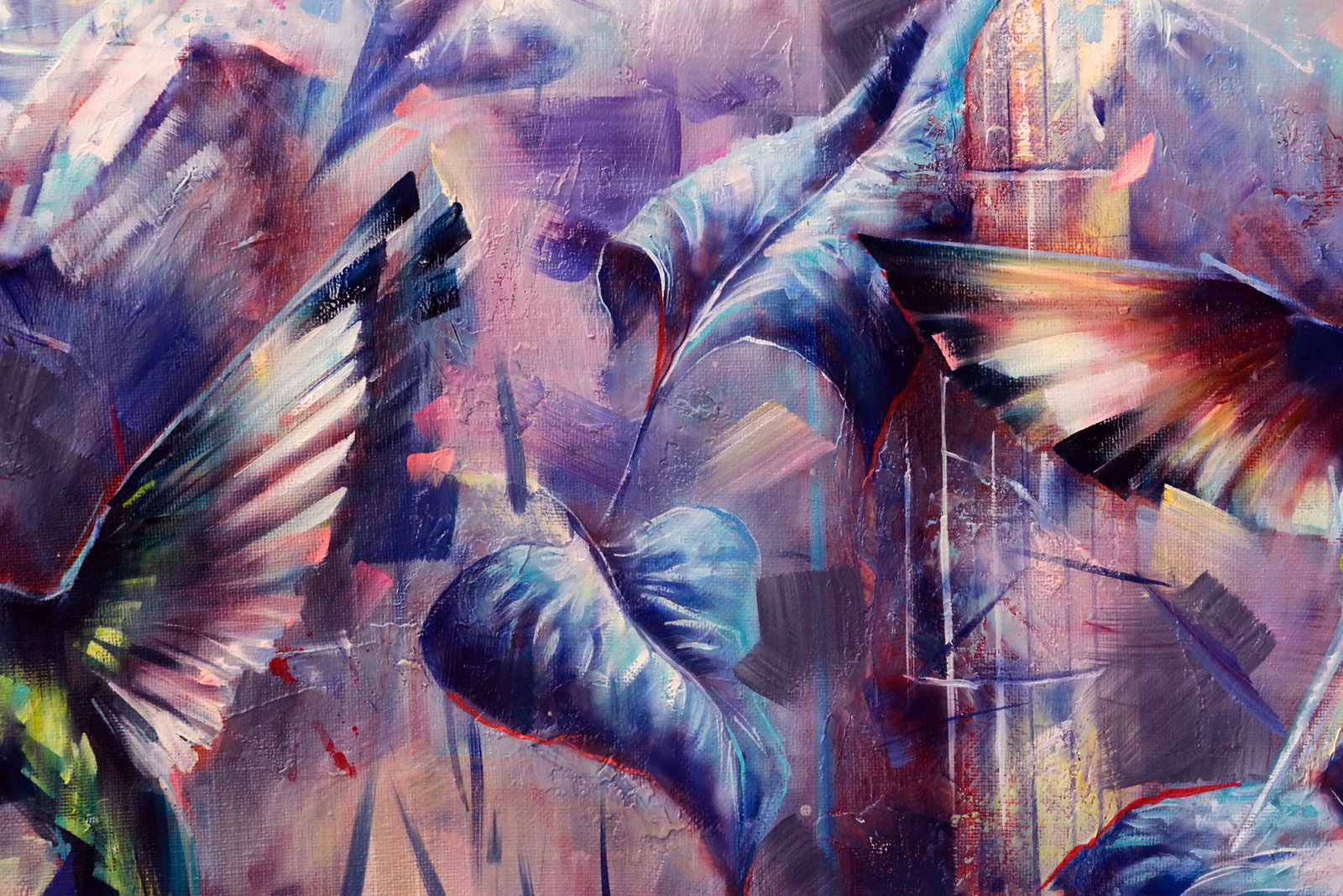 Oil painting Bluebirds Alexander Dobrodiy - 4