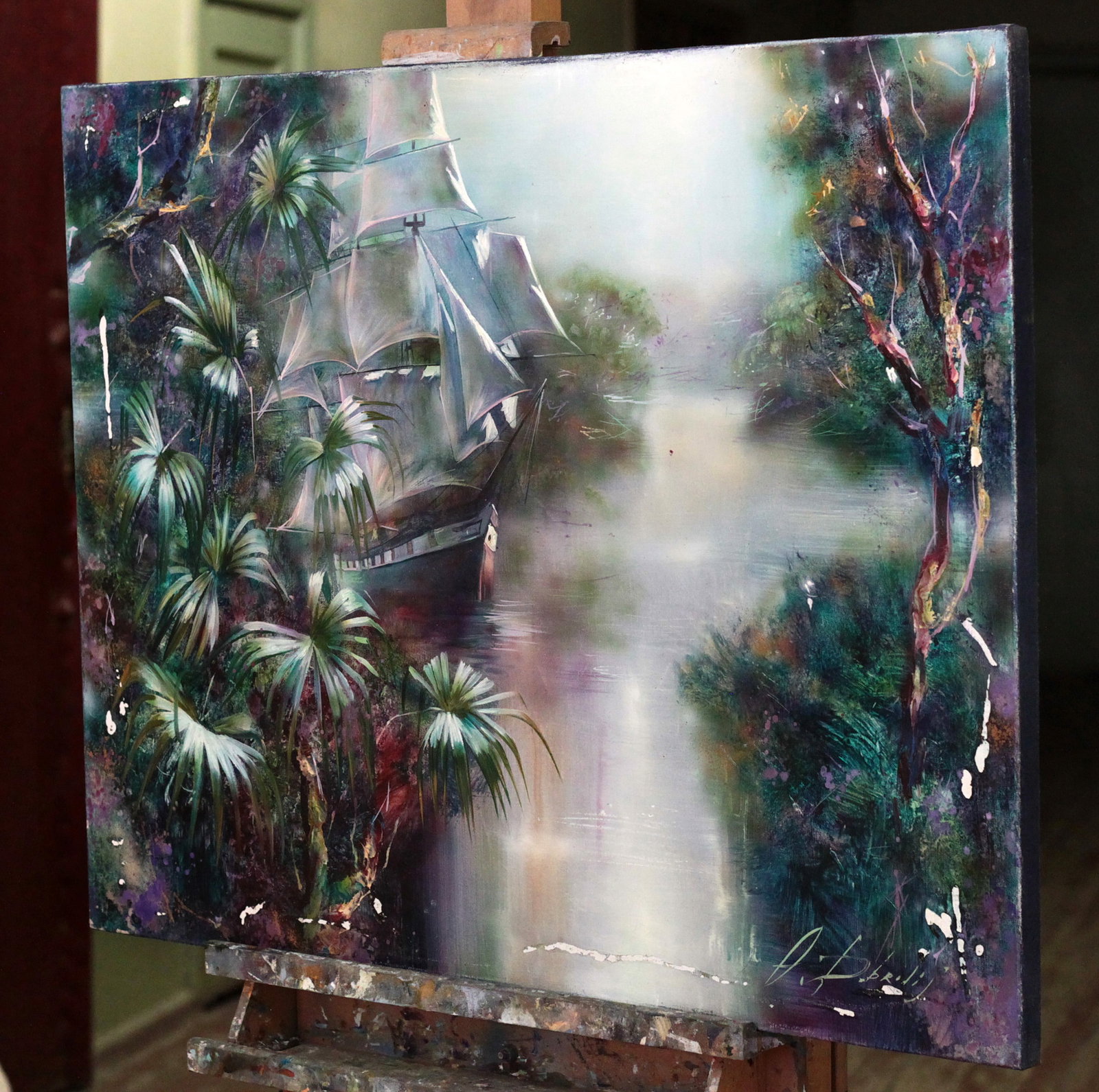 Oil painting Tropical motif Alexander Dobrodiy - 8