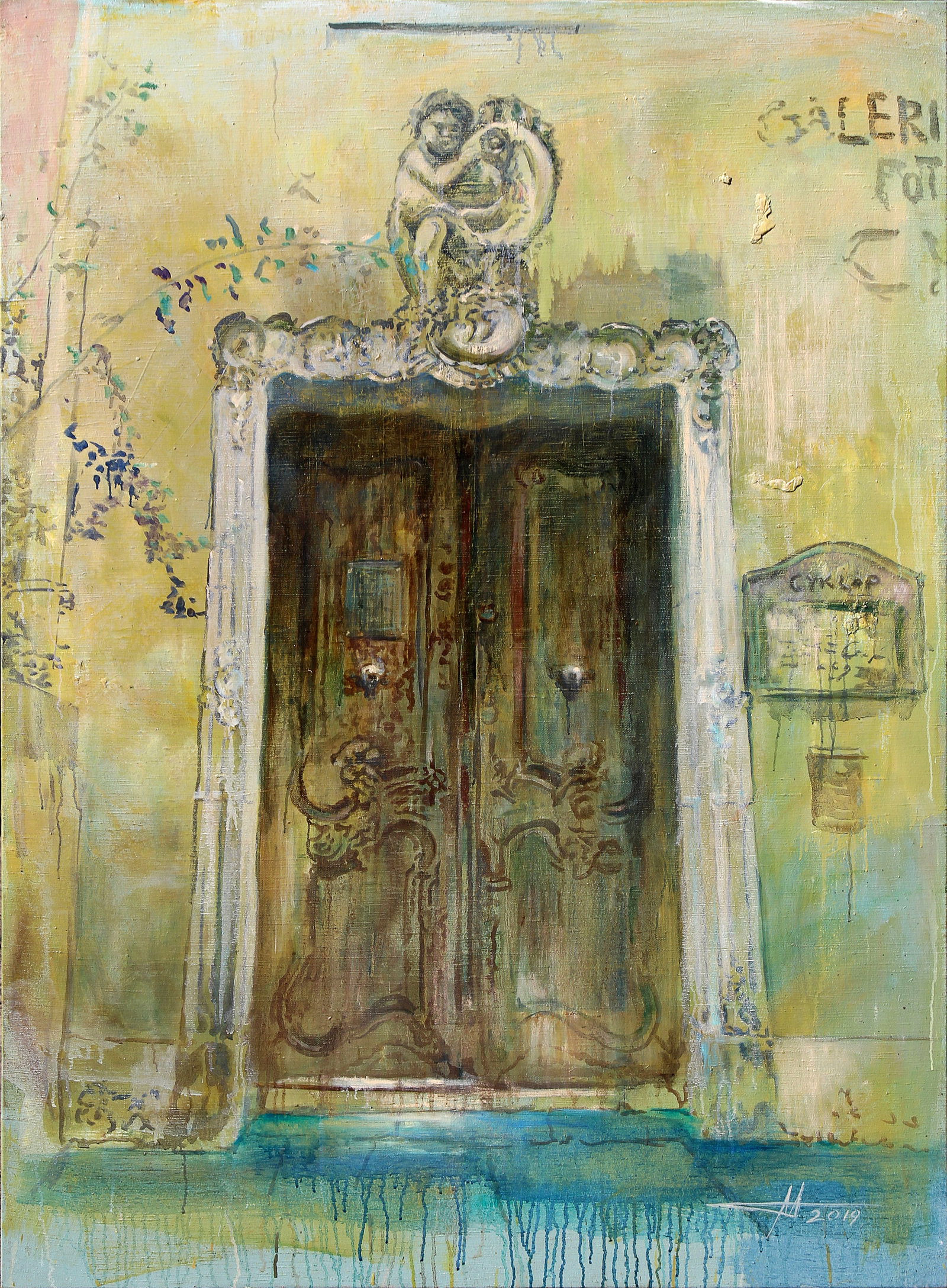Oil painting Cyclop Anatoliy Menkiv: Title: Oil painting Cyclop Anatoliy Menkiv Description: 25MENK Painter: Anatoliy Menkiv Size: 170x125 cm/66.92x49.21 inches Components: oil, canvas Original painting - project LIFE OF 13 DOORS