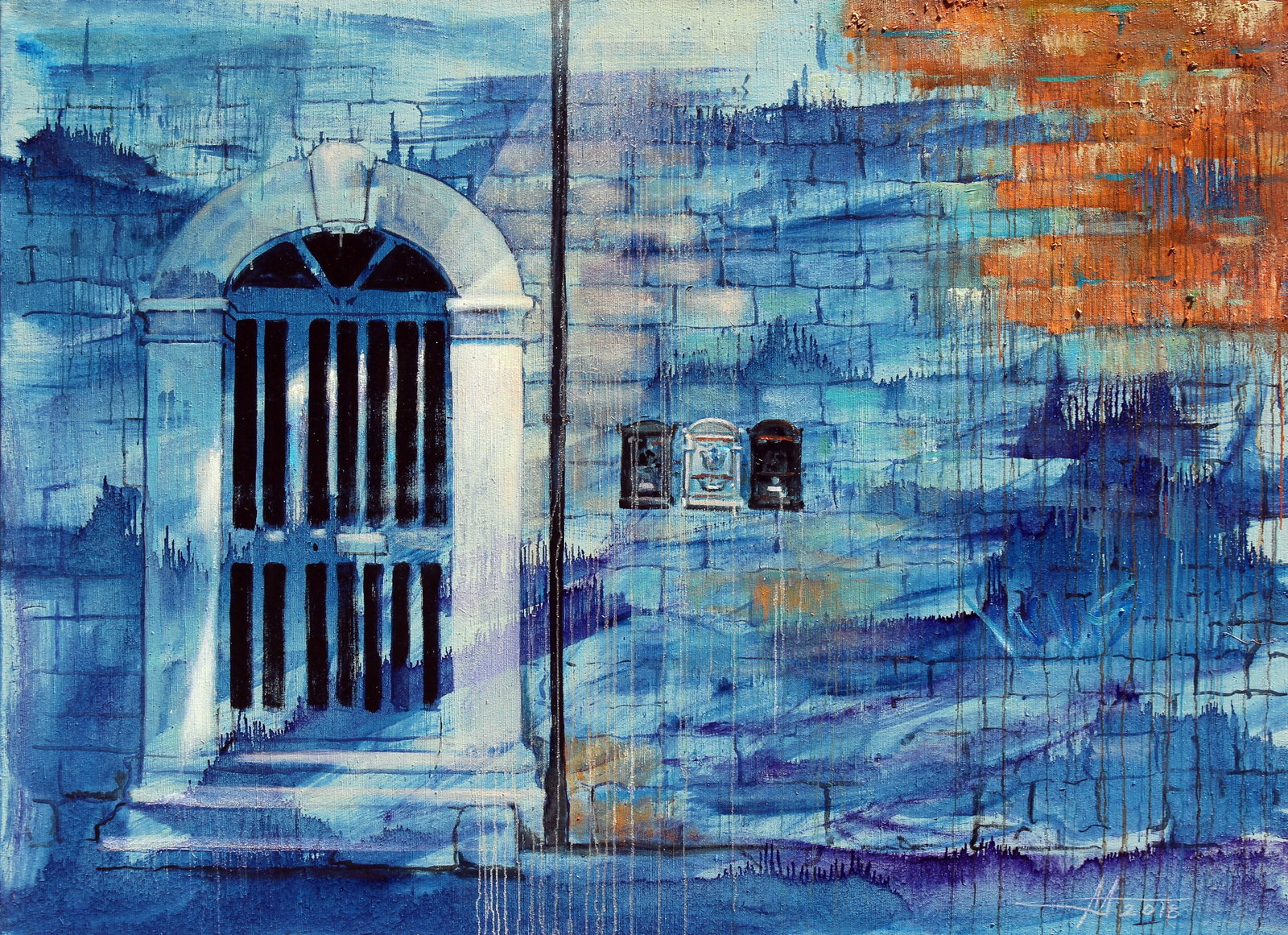 Oil painting Expectation Anatoliy Menkiv: Title: Oil painting Expectation Anatoliy Menkiv Description: 28MENK Painter: Anatoliy Menkiv Size: 125x170 cm/49.21x66.92 inches Components: oil, acrylic, canvas Original painting - project LIFE OF 13