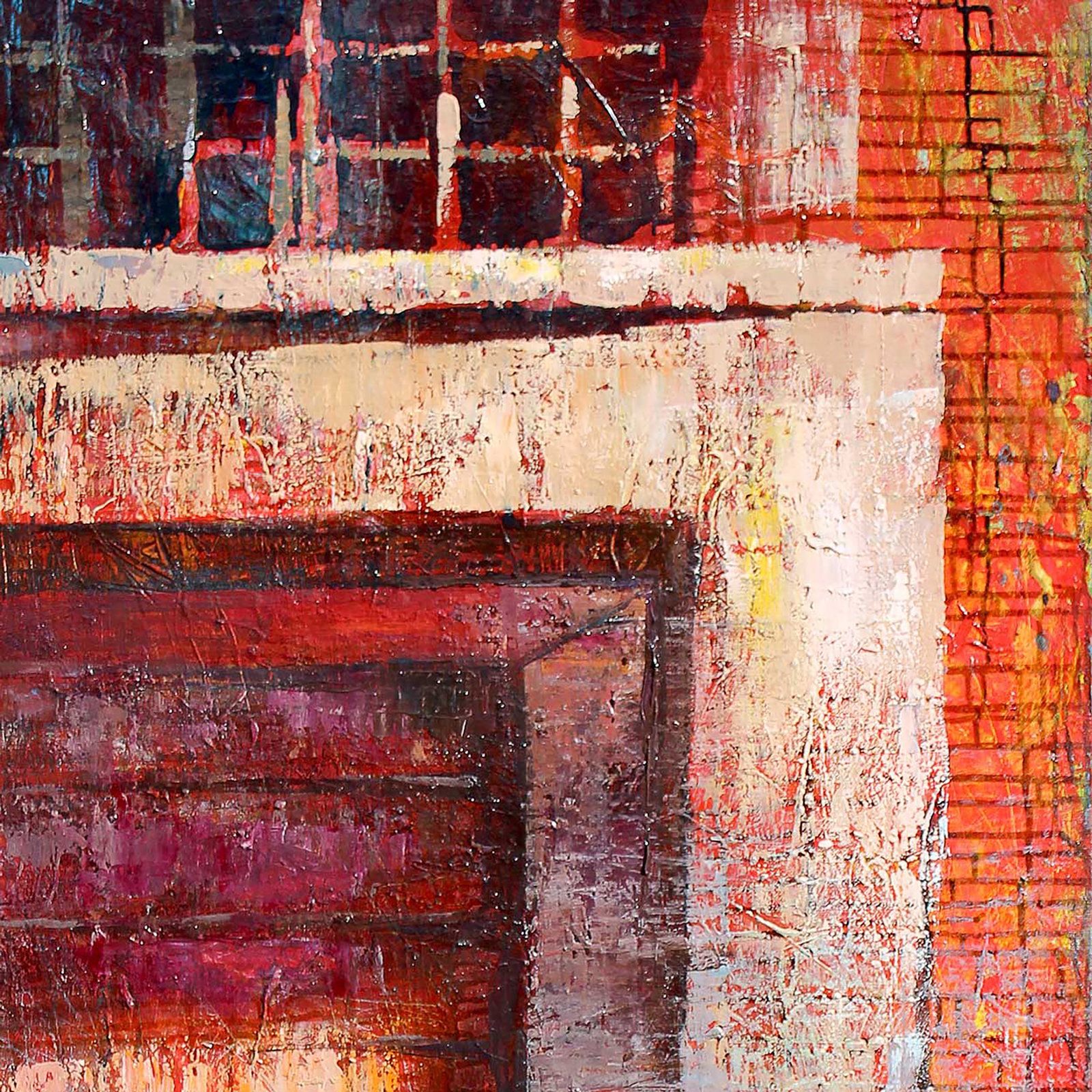 Oil painting Red door Anatoliy Menkiv - 4