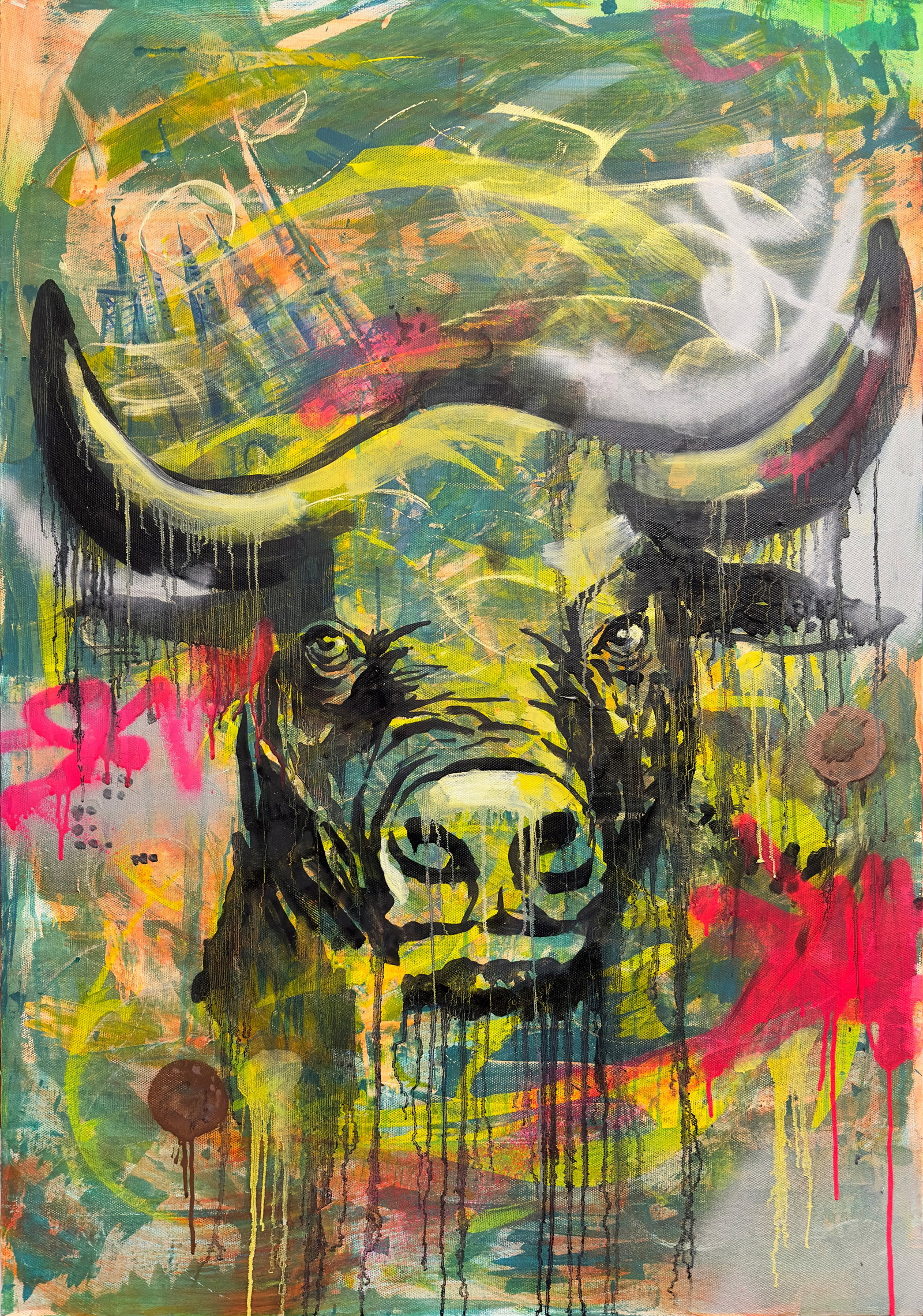 Acrylic painting Philosophy of success Anatoliy Menkiv: Title: Acrylic painting Philosophy of success Anatoliy Menkiv Description: 39MENK Painter: Anatoliy Menkiv Size: 80x114 cm/31.49x44.88 inches Components: acrylic, canvas Original painting - series Noi