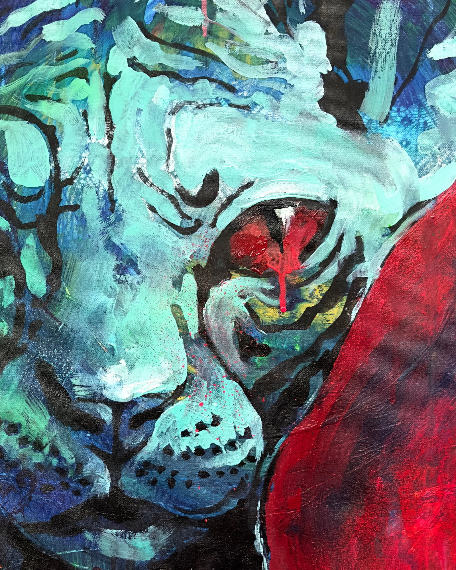 Acrylic painting Sphinx Anatoliy Menkiv - 2