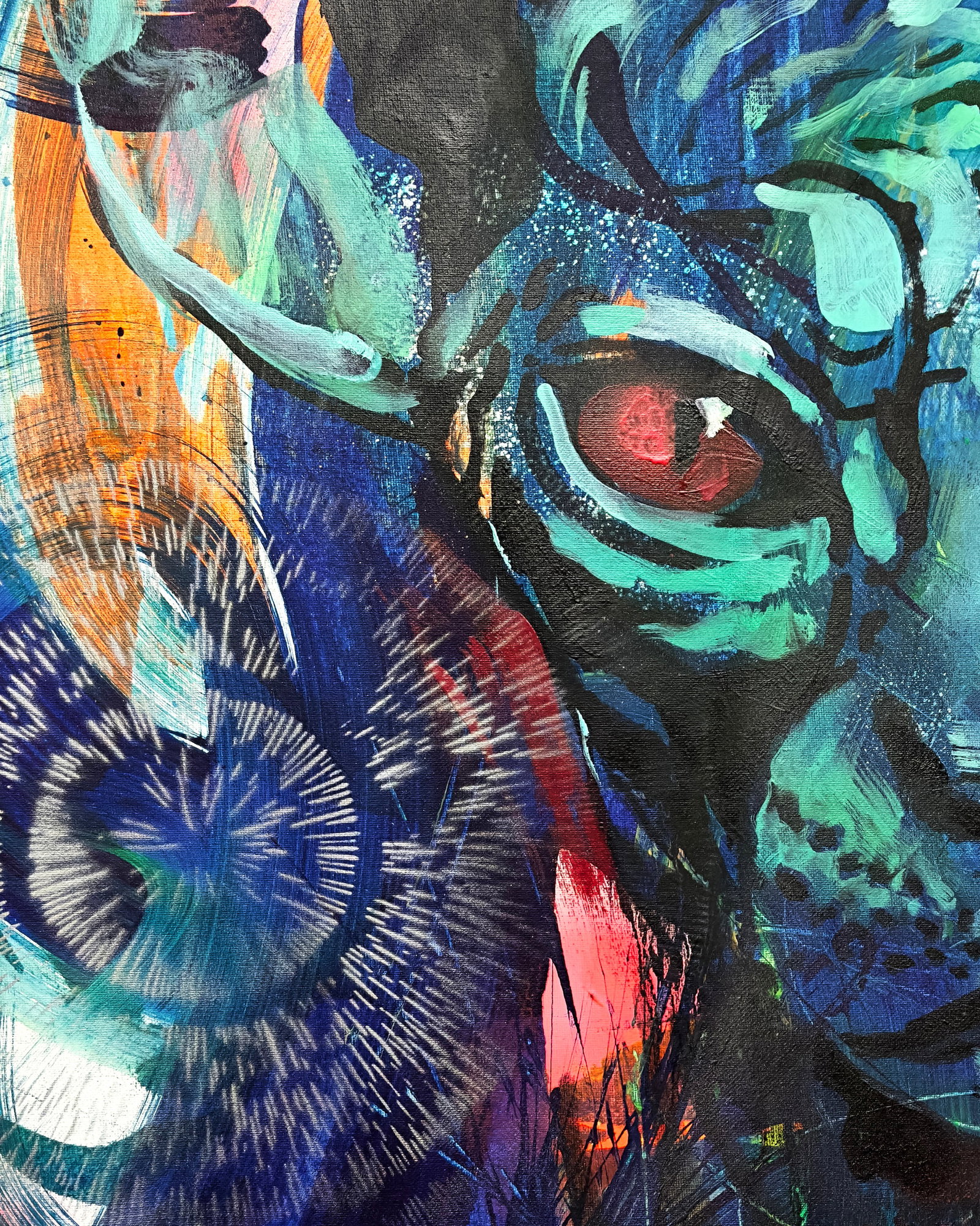 Acrylic painting Sphinx Anatoliy Menkiv - 3