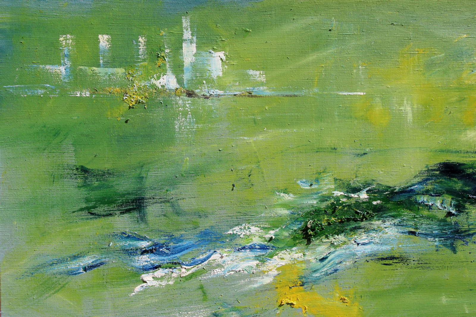 Oil painting City on the river Anatoliy Menkiv - 2