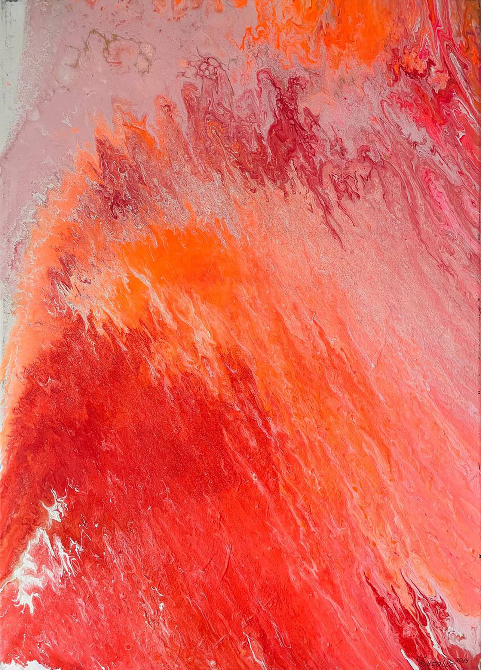 Acrylic painting Flight of Color Irina Sitaylo: Title: Acrylic painting Flight of Color Irina Sitaylo Description: 13SITA Painter: Irina Sitaylo Size: 70x50 cm/27.55x19.68 inches Components: acrylic, canvas Original painting CONDITION: excellent