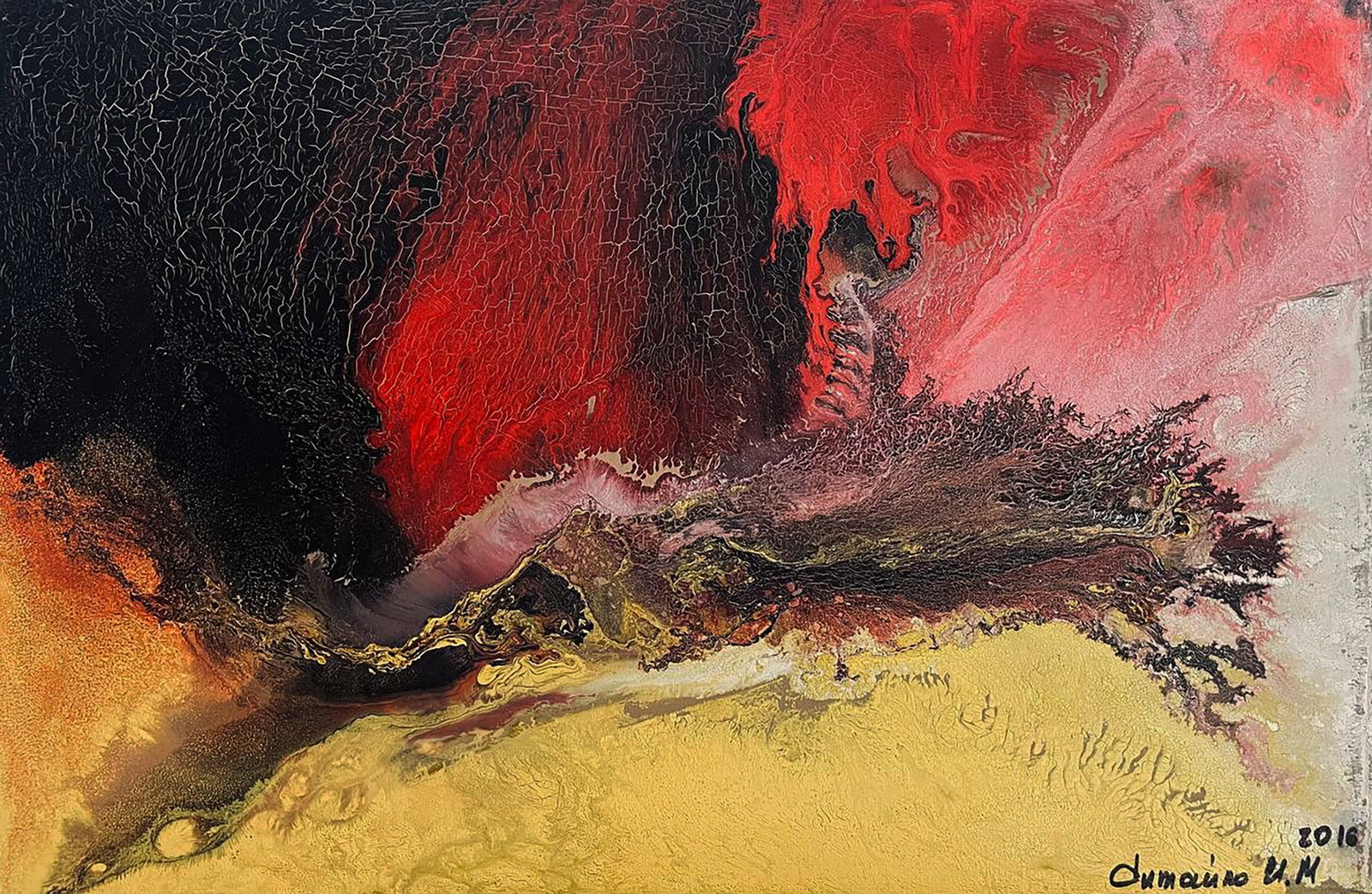 Acrylic painting Energy and Time Irina Sitaylo: Title: Acrylic painting Energy and Time Irina Sitaylo Description: 18SITA Painter: Irina Sitaylo Size: 40x60 cm/15.74x23.62 inches Components: acrylic, canvas Original painting CONDITION: excellent