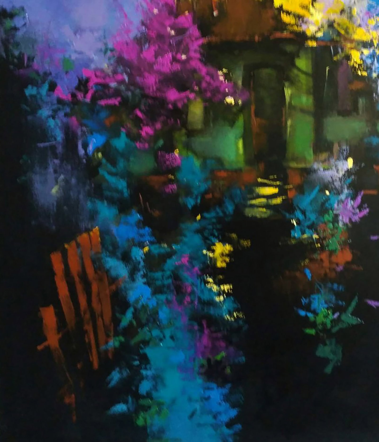 Oil painting Evening in the village Stepan Verbeshchuk - 4