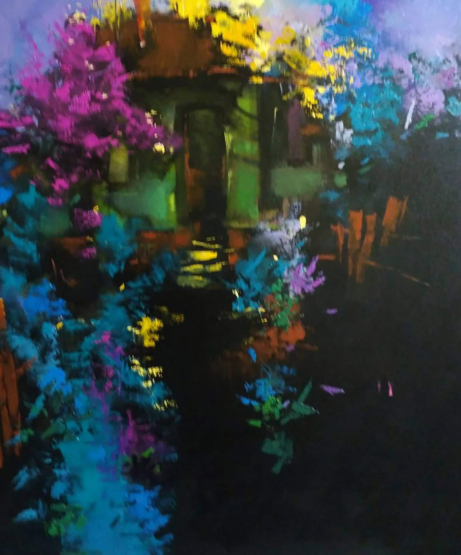 Oil painting Evening in the village Stepan Verbeshchuk - 5
