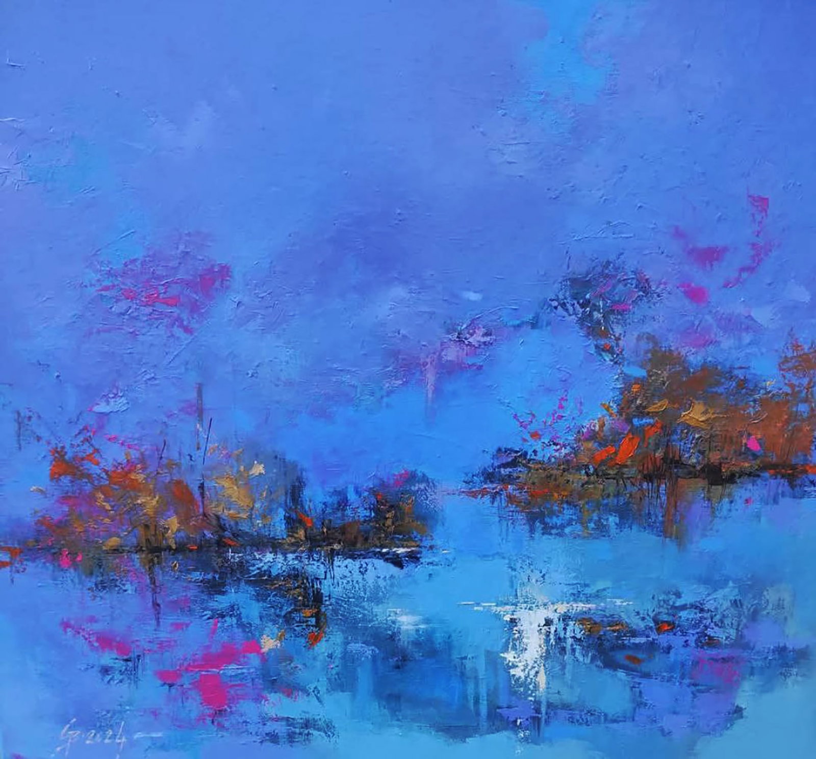 Oil painting It's getting dark Stepan Verbeshchuk