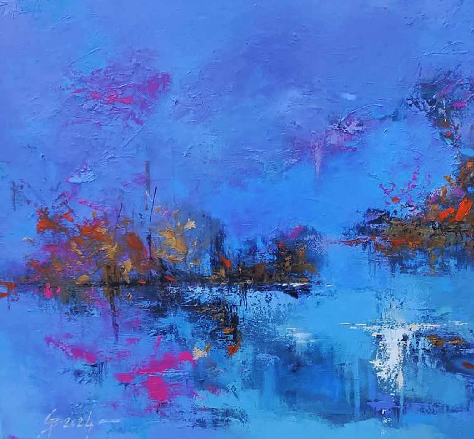 Oil painting It's getting dark Stepan Verbeshchuk - 4