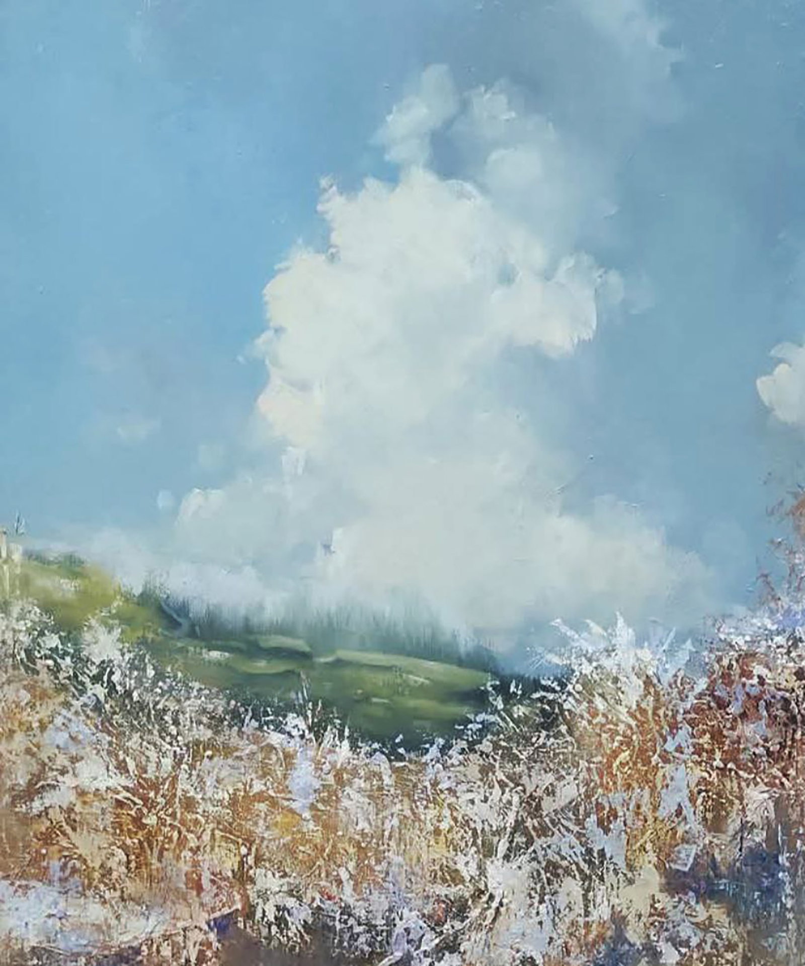 Oil painting Frost in the Field Stepan Verbeshchuk - 2