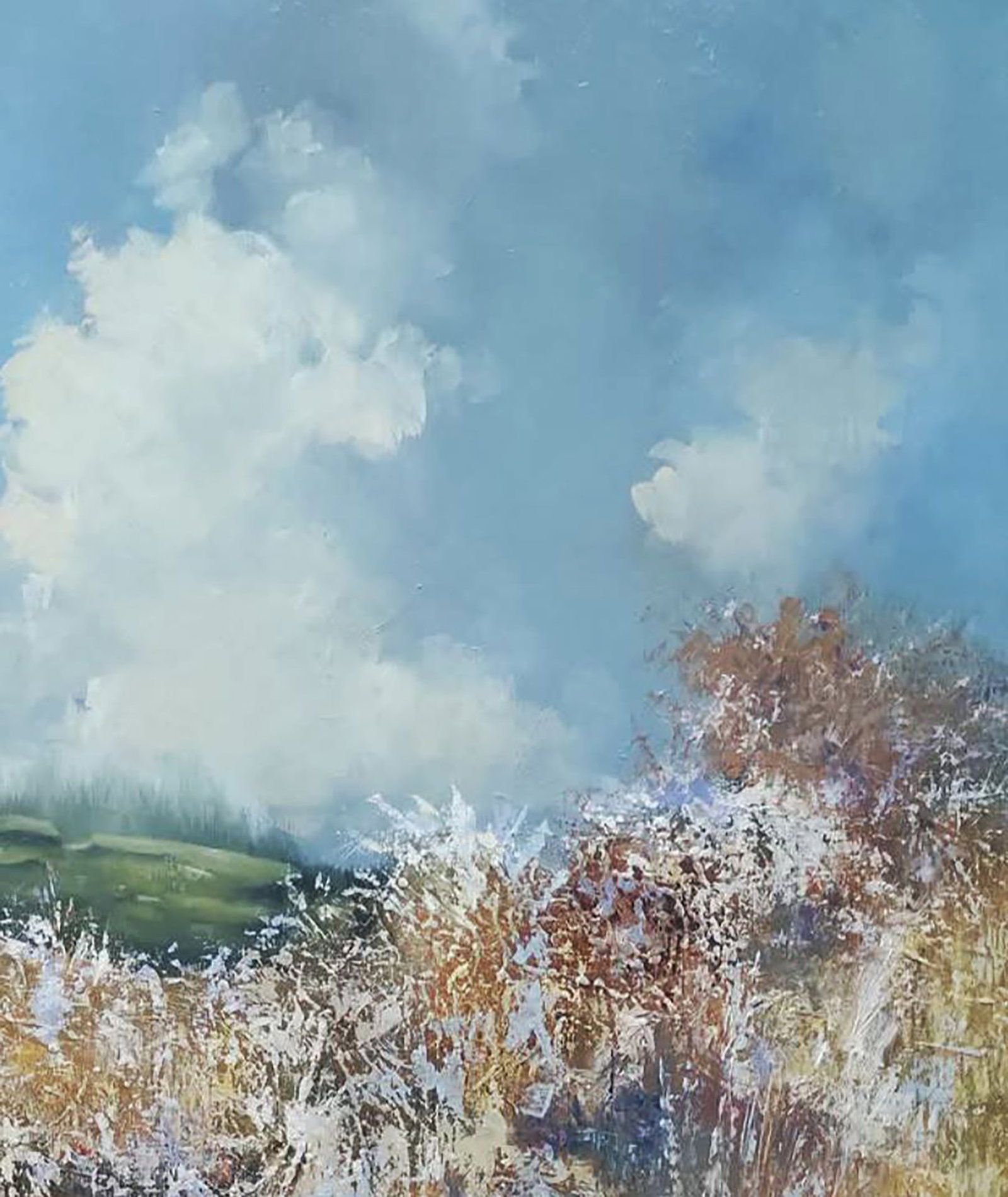 Oil painting Frost in the Field Stepan Verbeshchuk - 3