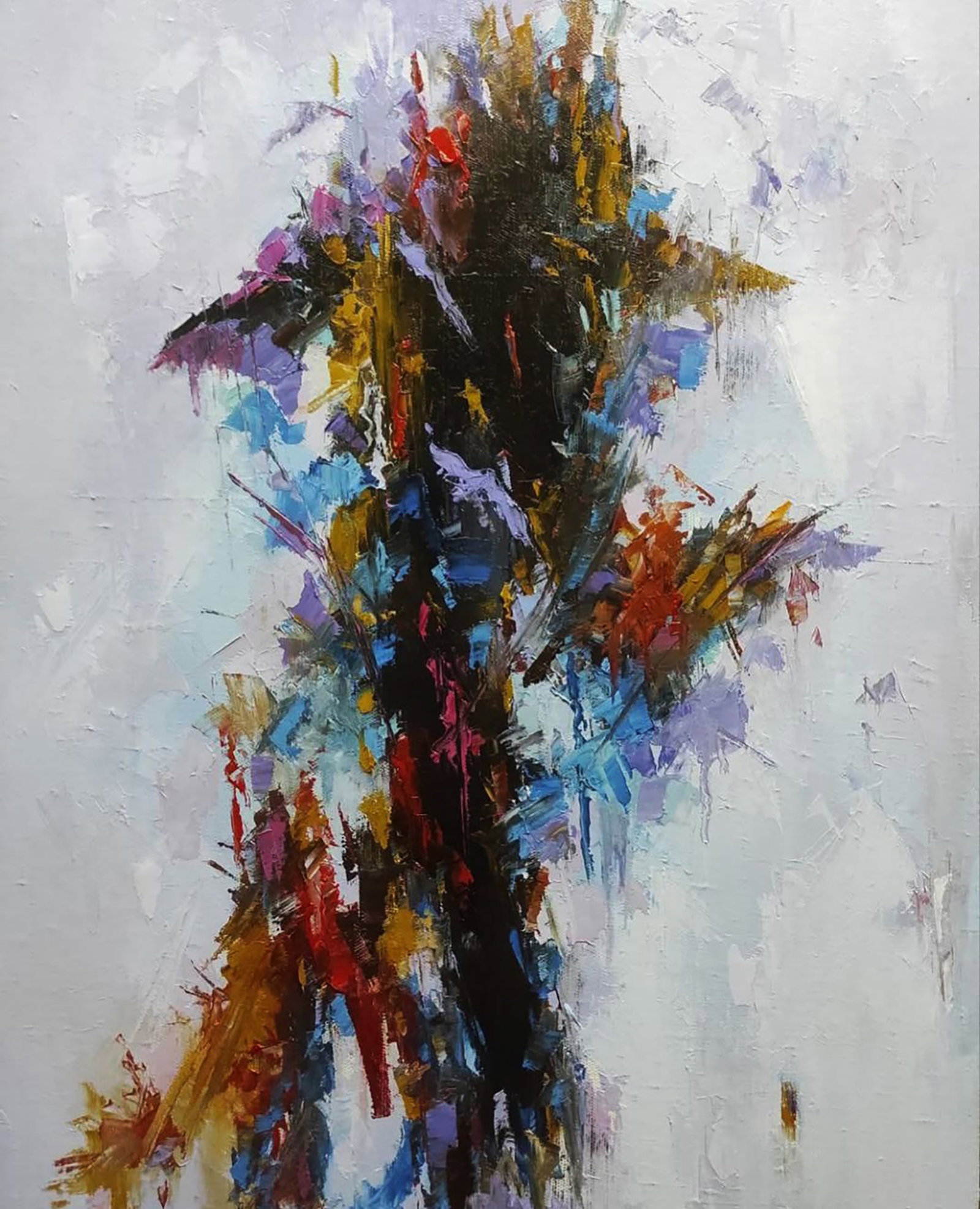 Oil painting The Sorcerer's Imagination Stepan Verbeshchuk: Title: Oil painting The Sorcerer's Imagination Stepan Verbeshchuk Description: 14VERBESH Painter: Stepan Verbeshchuk Size: 70x50 cm/27.55x19.68 inches Components: oil, canvas, hardboard Original paint