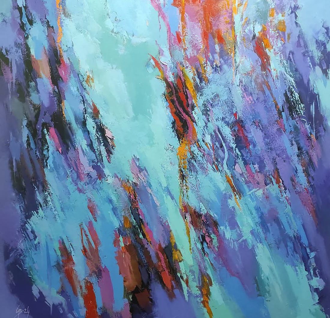 Oil painting Bright Haze in Colors Stepan Verbeshchuk (1 of 6)