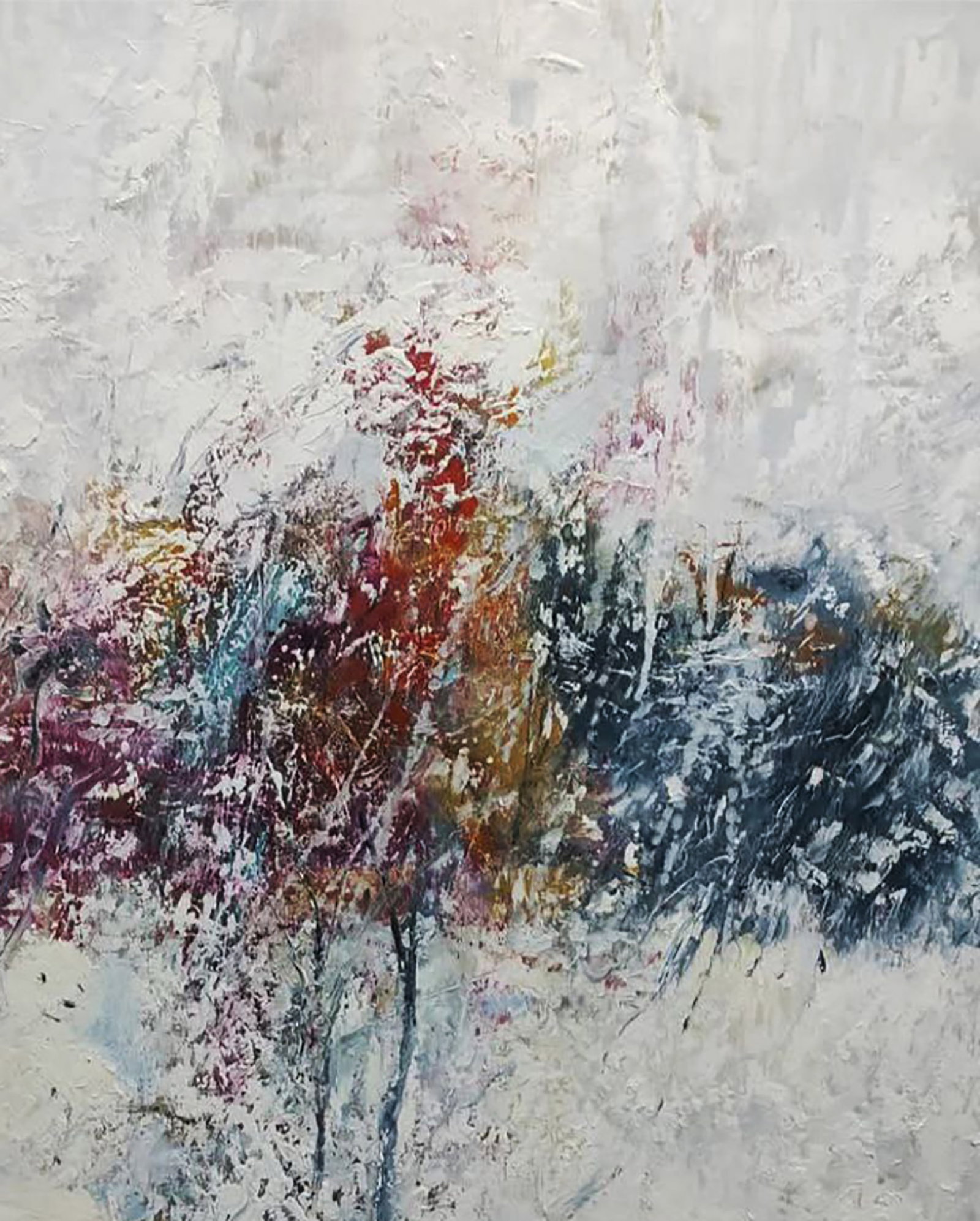 Oil painting Endless Winter Blizzard Stepan Verbeshchuk - 3