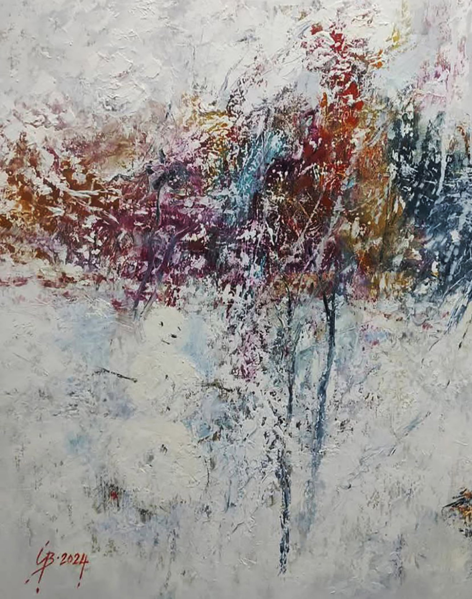 Oil painting Endless Winter Blizzard Stepan Verbeshchuk - 4