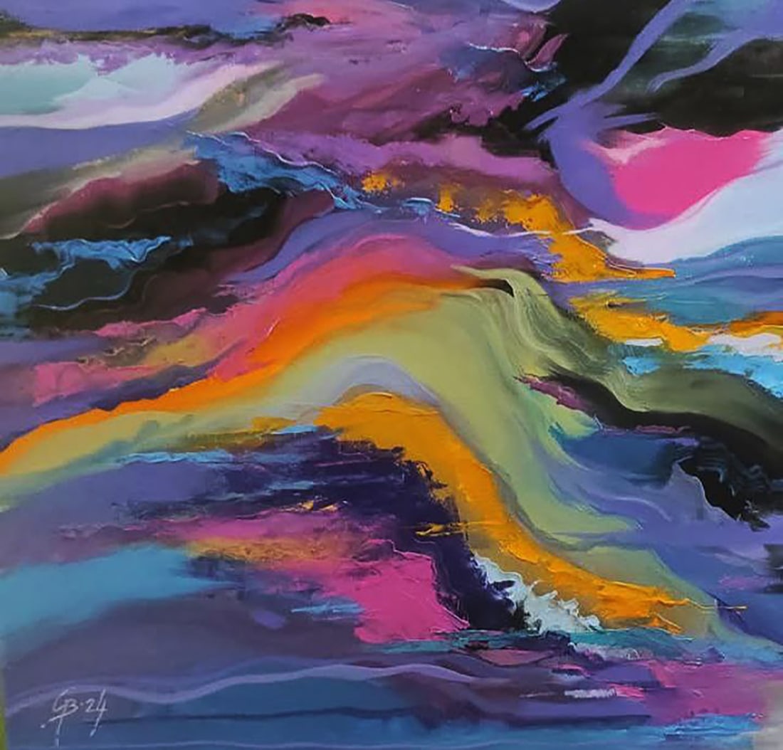 Oil painting The Motive of the Mountain Night Stepan Verbeshchuk - 4